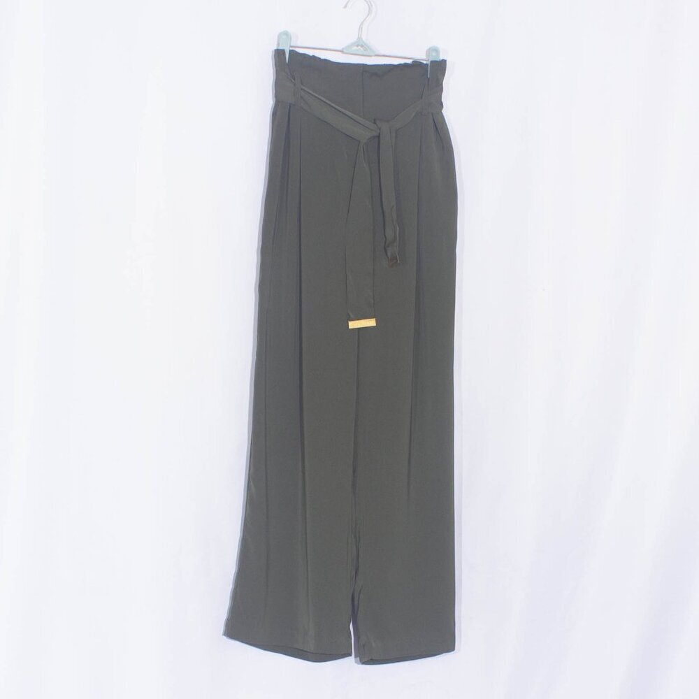 NWT MICHAEL MICHAEL KORS Paper Bag Wide Leg Pants Size M